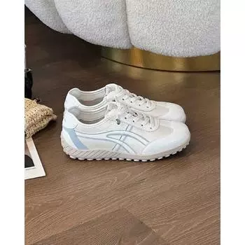 Autumn new fashion lightweight casual board shoes women s simple flat bottom versatile sports student color matching 35 синий