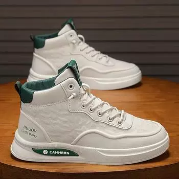 Осенние новые модные мужские высокие кроссовки для сноуборда, модные универсальные дышащие белые туфли для студентов, повседневная спортивная обувь 39