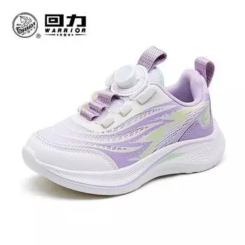 Autumn new girls purple sneakers pull back light bottom classmates men s breathable button shoes mesh versatile casual shoes 28