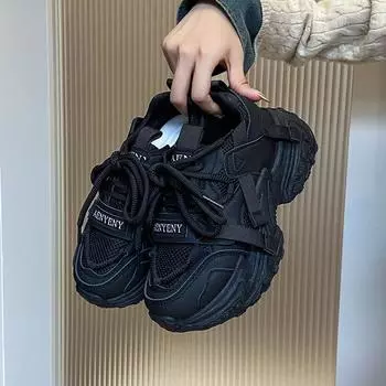 Autumn new Korean version breathable dad shoes women s ins student casual shoes platform running women s shoes 35