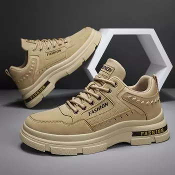 Autumn new Martin boots men s low-top retro tooling locomotive boots outdoor platform tide sports board shoes 39