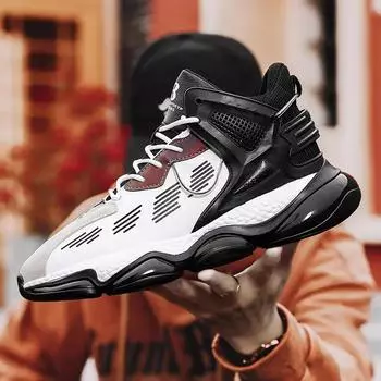 Autumn New Men Fashion Basketball Shoes Original Men s Sneakers High Top Outdoor Durable Casual Sports Lace Up Running Shoes 39