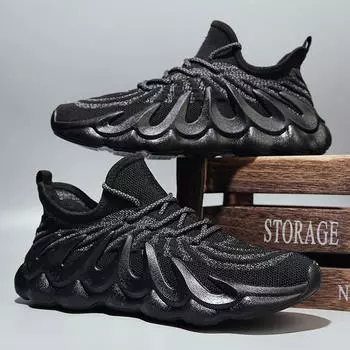 Осенняя новая мужская обувь, модная спортивная обувь с желеобразной подошвой, удобные дышащие кроссовки для бега, большие размеры для трансграничного отдыха 39