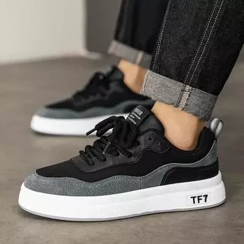 Autumn new thick-soled heightening leather casual board shoes fashionable retro style sports breathable cold sticky casual shoes men s shoes 39