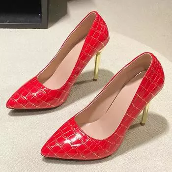 Осенние новые туфли на тонком каблуке, женские модные туфли с острым носком и мелким носком, удобные туфли на высоком каблуке 34 бежевый