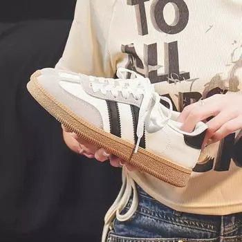 Осенние новые женские кроссовки, модная повседневная обувь из кожи, на шнуровке, вулканизированная обувь для женщин, легкие прогулочные туфли на плоской подошве Zapatillas Mujer 35 бежевый