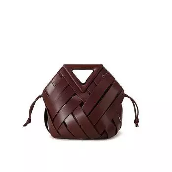 Autumn New Woven Vegetable Basket Bag Women 2025 Red Handbag Fashion Niche Design All-Match Messenger Bag