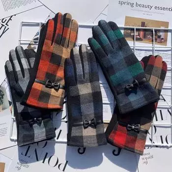 Autumn Non-Pouring Fleece, Fleece Thickened Gloves, Outdoor Cycling Thermal Gloves, Mountaineering Sports Gloves, Women average size