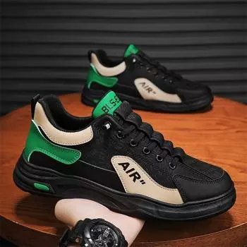 Autumn tooling labor insurance shoes fashion casual shoes low-top men s shoes autumn and winter 2024 new leather sneakers trendy shoes explosion 39 хаки
