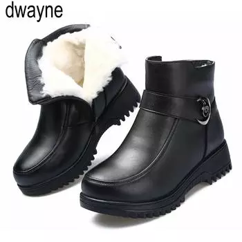 Autumn Winter Designer Infront Zipper Ankle Boots For Women Fashion Buckle Strap Platform Square High Heels Women Boots hjn 35 чёрный