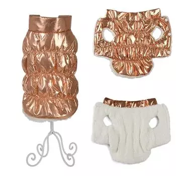 Осенне-зимняя одежда для собак для маленьких собак, флисовая утепленная жилетка для домашних животных, водонепроницаемый жилет, куртка, пальто, костюм французского бульдога XS