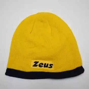 Autumn Winter Knitting Double-Sided Cap Football Training Windproof Heattech Sports Cycling Outdoor Hat Kids yellow hat One size