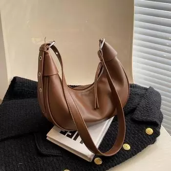 Autumn winter new collection good appearance advanced feeling crossbody bags solid color plutonium versatile practical shoulder bags