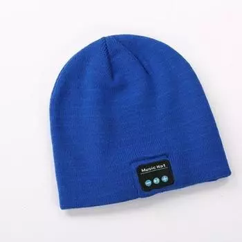 Autumn Winter Running Device Fabulous Song Player Bluetooth Charging Outdoor Night Run Night Fishing LED Light Illumination Music Light Cap Blue Music One size