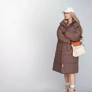 Осень-зима женские длинные парки куртки пуховые хлопковые утепленные выше колена свободные повседневные теплые пуховики с капюшоном женские S