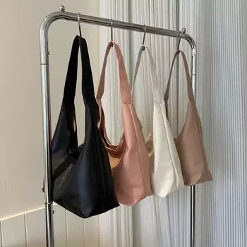 Autumn Women s Casual Soft Surface Large Capacity Bag New Fashion Patchwork Shoulder Bag Commuter Personality Tote Bag