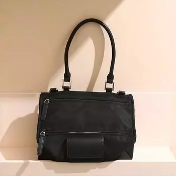 Autumn Women s Commuter Crossbody Bag, Canvas Bag, Niche Design, Fashionable and Trendy Single-shoulder Bag чёрный