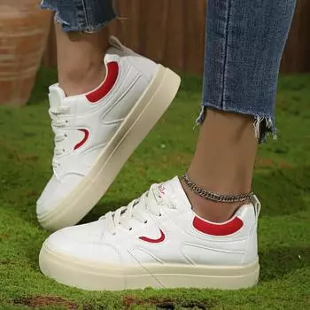 Autumn Women s Flat Shoes Fashionable Design Platform Casual Breathable Canvas Comfortable Women s Sports Vulcanized Shoes 35 чёрный