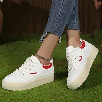 Autumn Women s Flat Shoes Fashionable Design Platform Casual Breathable Canvas Comfortable Women s Sports Vulcanized Shoes 35 чёрный