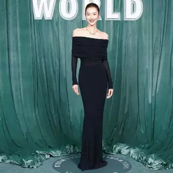 Autumn Women s Sexy One-shoulder French Style Slim Dress S чёрный