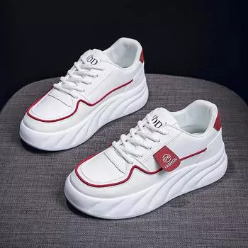 Autumn women s shoes new breathable little white shoes female students Korean version trendy versatile platform sports casual board shoes 5809 35