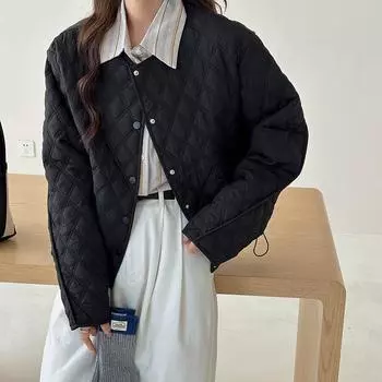 Осенняя женская тонкая парка, куртка, модная однобортная верхняя одежда в полоску с перекрестными узорами, женская свободная верхняя одежда, пальто S бежевый