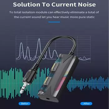 Aux-кабель 3,5 мм, аудиошумовой фильтр, линия динамиков, разъем 3,5 мм, разъем «папа-гнездо», изолятор шума контура заземления, устранение помех для автомобильной стереосистемы, домашней стереосистемы