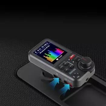 Aux поддерживает зарядку QC3.0, 1,8-дюймовый экран, беспроводной высокочастотный и низкочастотный звук, музыкальный плеер, автомобильный адаптер BT, автомобильный FM-передатчик чёрный