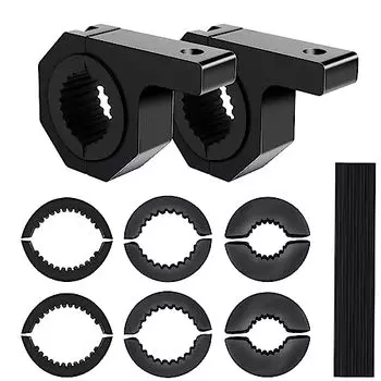 Auxtings 2шт 19мм (0,75 дюйма) / 25мм (1 ) / 32мм (1,25 ) Кронштейн для крепления светодиодного рабочего освещения HID, горизонтальный хомут для крепления на трубу