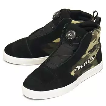 AV1969 WOODSTOCK Водонепроницаемые байкерские ботинки BLACKxCAMO [Avirex] US11-Approx. 29,0 см