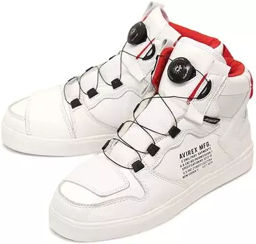 AV2278 Байкерские туфли DICTATOR БЕЛЫЕxКРАСНЫЕ 24 см [Avirex] US6-прибл.