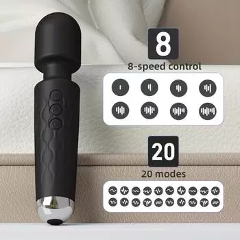 AV Вибратор G Spot Magic Wand Стимулятор клитора Сильная вибрация Мощные дилдо 10 режимов Массажер Взрослые секс-игрушки для женщин