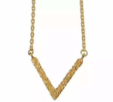 Avalent Гавайские украшения Ожерелье Золотое Ожерелье Хаваджу Волна Свиток Плюмерия Серебро 925 Простой Изящный V-образный Мужской