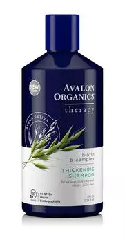 AVALON ORGANICS Увлажняющий шампунь для кожи головы с биотином B 414 мл