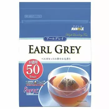 Avance Earl Gray Black Tea Triangular Tea Bags 50P x 6