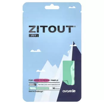 Avarelle, Zitout® Fit, полупрозрачные гидроколлоидные пластыри, 16 шт.