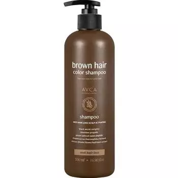 Avca Hair Loss Functional Brown Hair Color Sachi Dyeing Shampoo Natural Brown, 1, 500мл Корейский уход за волосами