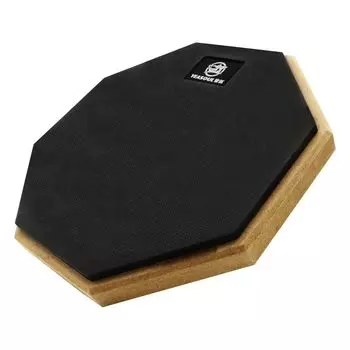 Avect Practice Drum Pad, Rubber, High Elasticity, Quiet, 8-inch, for Home Practice (Black)