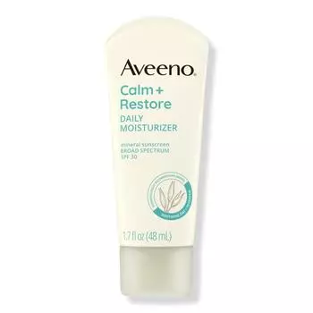 Aveeno Calm + Restore Daily Moisturizer Минеральный солнцезащитный крем с широким спектром SPF 30, 1,7 унции