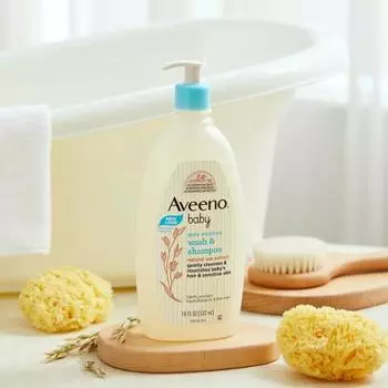 Aveeno Ежедневный увлажняющий шампунь и гель для душа 532 мл