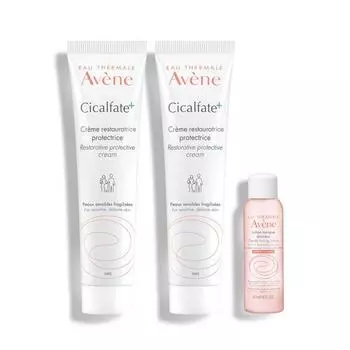 Avene Cicalpart SOS Repair Cream 40мл 2р + Нежный тонизирующий лосьон 20мл, 1 комплект