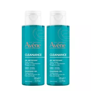 Avene Cleansing Gel 100ml X2 FREE