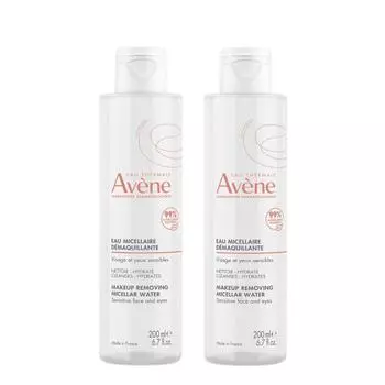 Avene Cleansing Water Micellar Lotion 200ml X 2 FREE