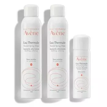 Avene Eau Термальный спрей с водой из горячих источников 300 мл 2 шт. + 50 мл, 1 комплект