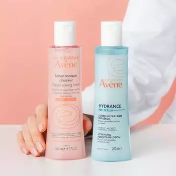 Avene Idrance Essence в лосьоне, 200 мл, ограниченный выпуск (+Нежный тонизирующий лосьон 200мл), Корейская косметика