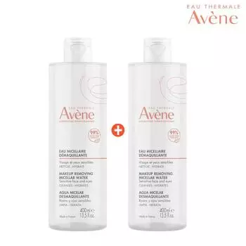 Avene Мицеллярная очищающая вода 400 мл x 2 шт., 2 шт.
