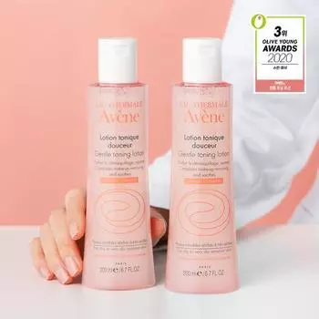 Avene Нежный тонизирующий лосьон 200 мл, двойной план