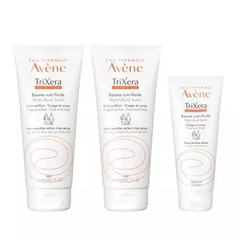 Avene Trixera NT Fluid Cream 200mL x 2 100mL Body cream treatment Cream type Baby 1 month old Full body moisturizing Sensitive skin Derma cosmetics