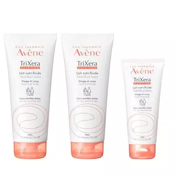 Avene Trixera NT Флюидное молочко 200 мл x 2 100 мл Крем для тела Молочный аромат цветочный аромат Младенец 1 месяц Увлажнение всего тела Чувствительная кожа Дермакосметика