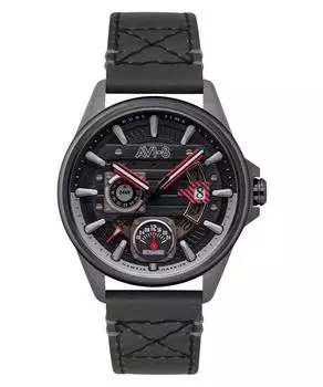 AVI-8 Hawker Harrier Farley Многофункциональные кварцевые часы Night Sky с черным циферблатом AV-4098-04 Мужские часы чёрный
